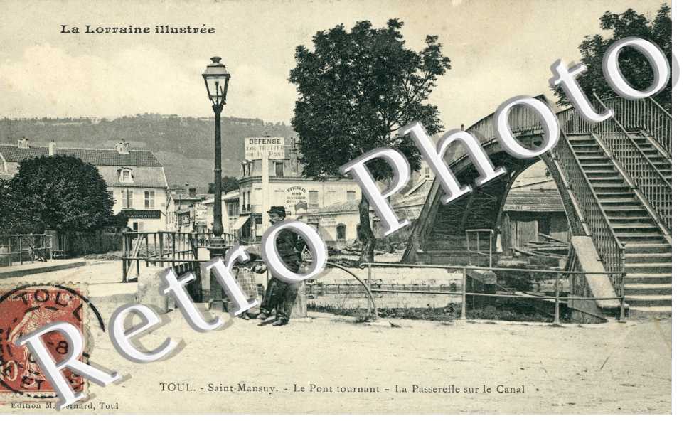 Saint-Mansuy, le Pont Tournant, la Passerelle sur le Canal