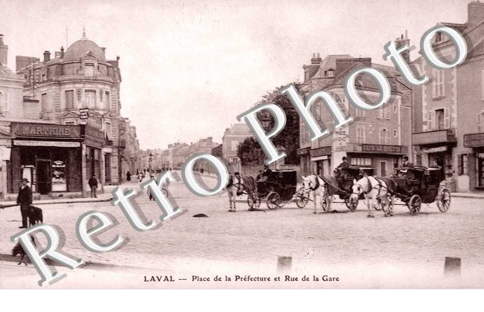 Place de la Prefecture et rue de la Gare