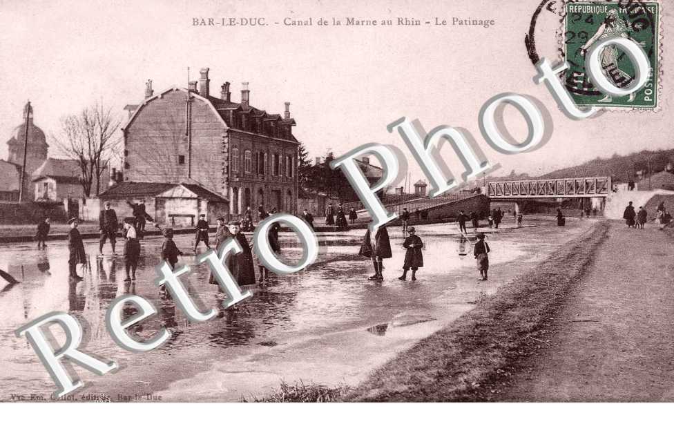 canal de la Marne au Rhin Le patinage