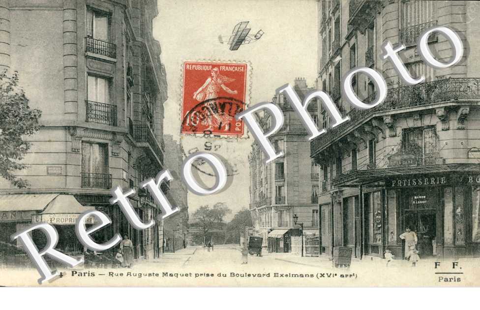 Rue Auguste Maquet prise du boulevard Exelmans