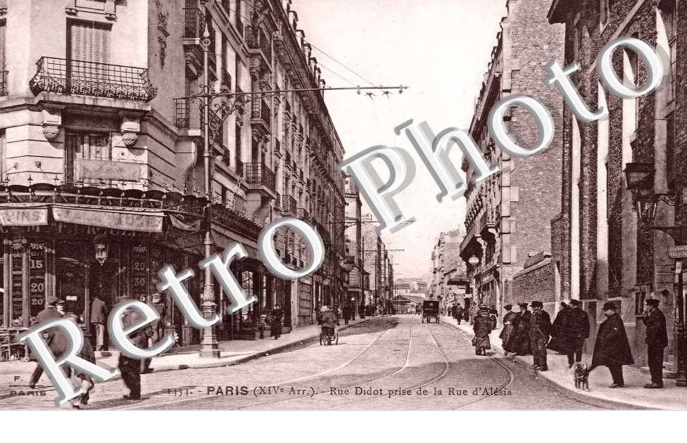 RUE DIDOT  prise de la rue d&#039;Alesia