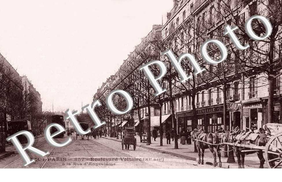 Boulevard Voltaire Ã  la Rue d&#039;AngoulÃªme