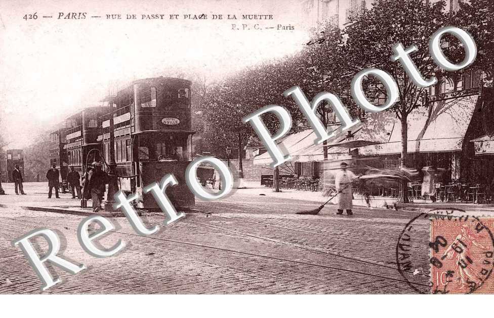 RUE DE PASSY ET PLACE DE LA MUETTE