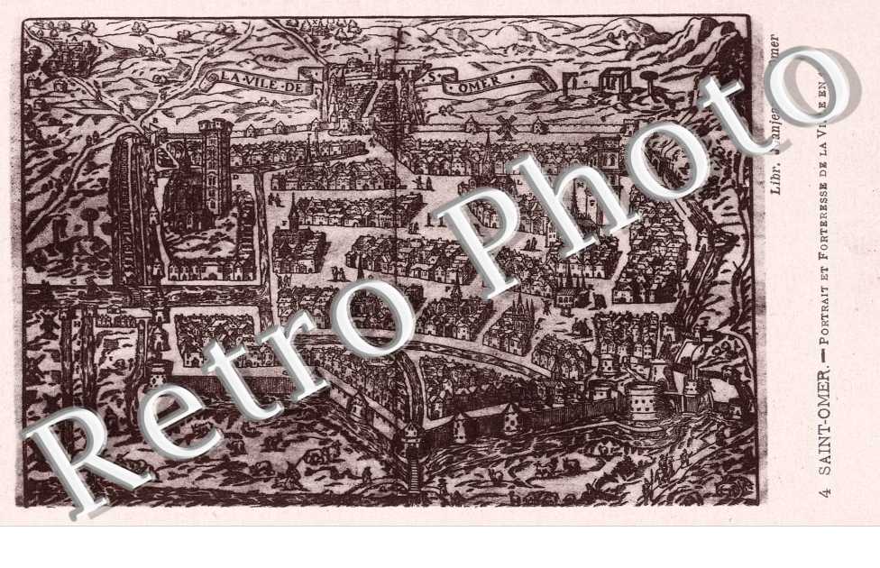 Portrait et forteresse de la ville en 1575