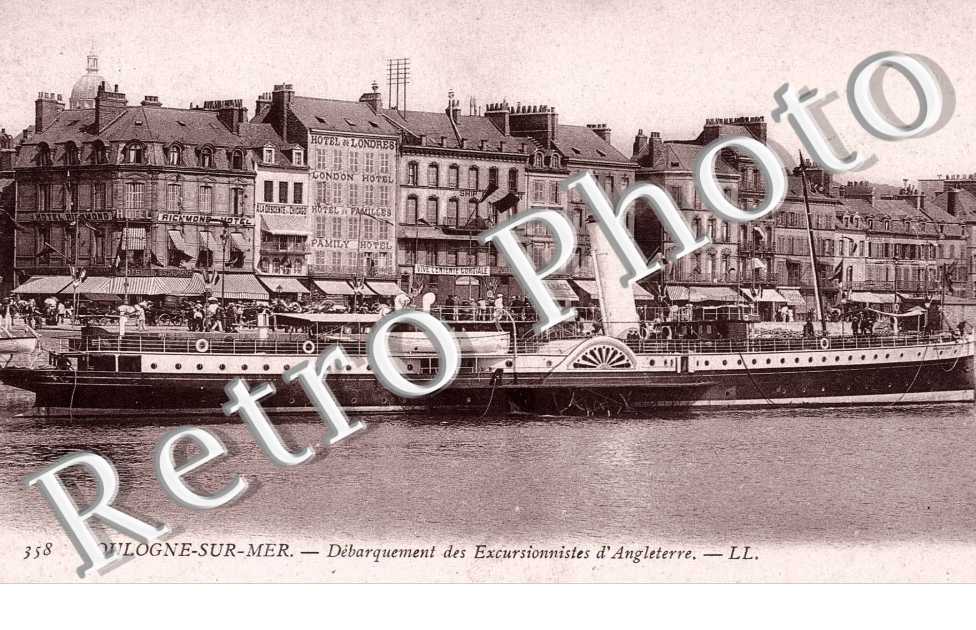 debarquement des excursionnistes d'Angleterre