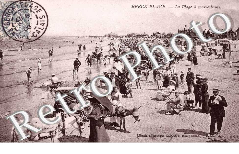 la Plage a maree haute