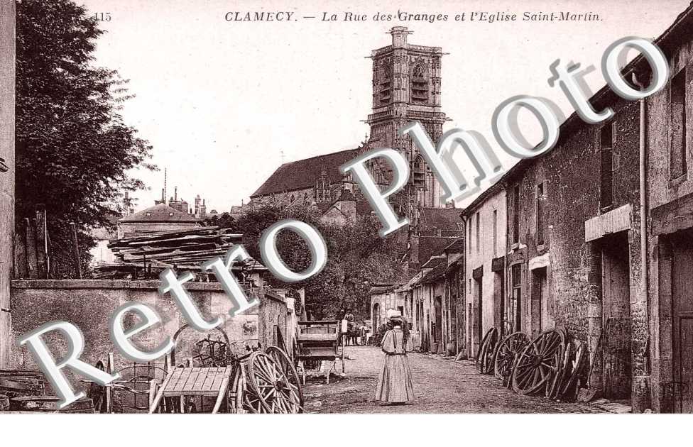 la rue des Granges et l&#039;eglise St Martin