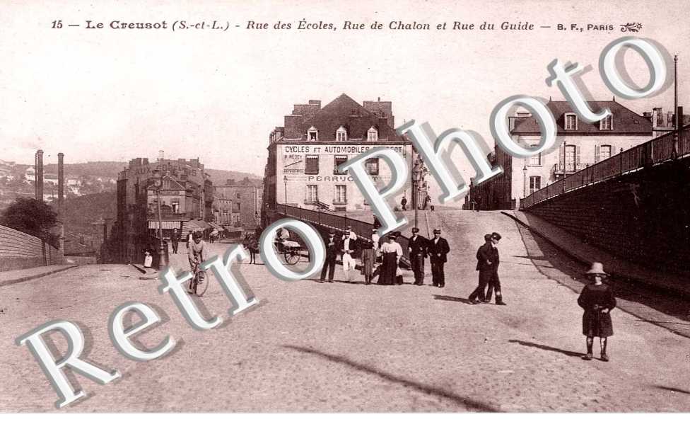 Rue des ecoles - rue de Chalon et rue de guide