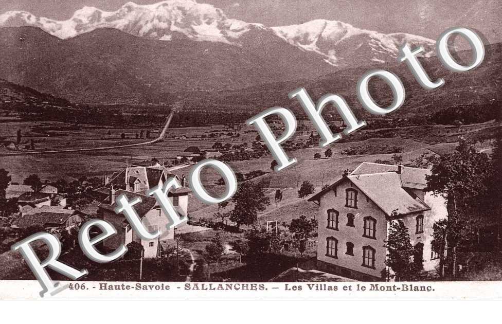 Les Villas et le Mont Blanc