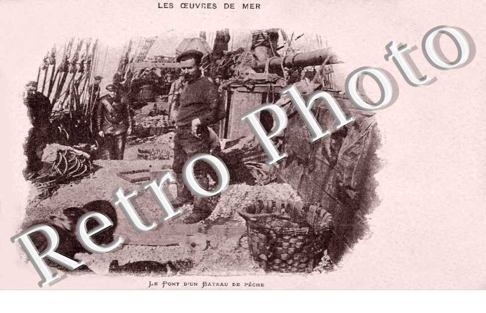 le pont d'un bateau de peche
