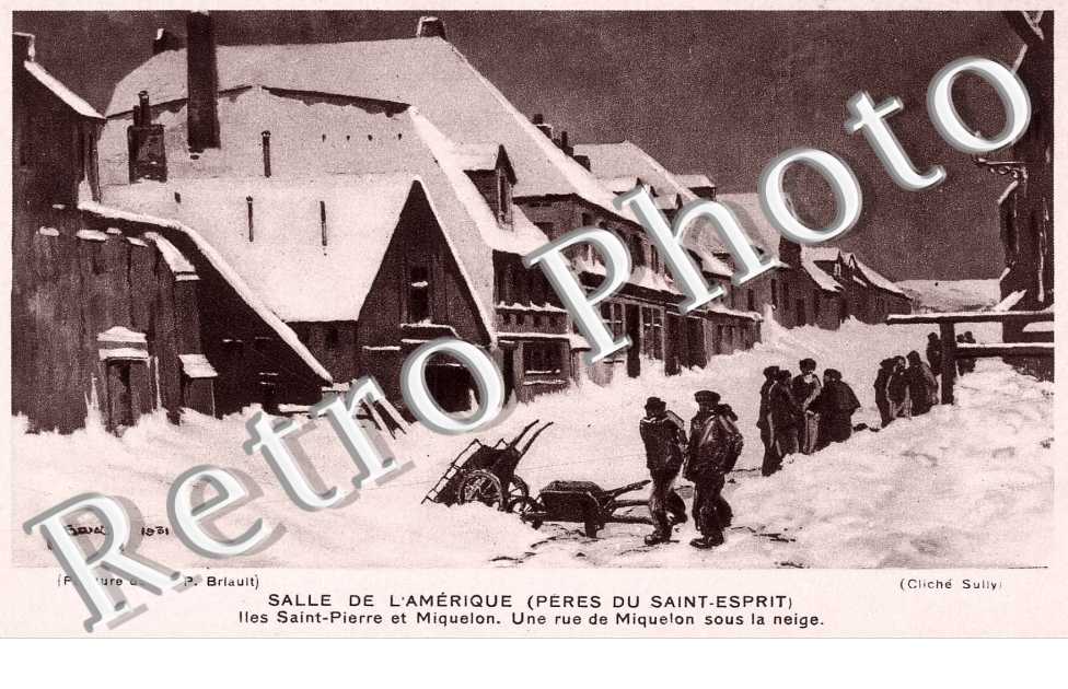 Salle de l'Amerique, une Rue sous la Neige