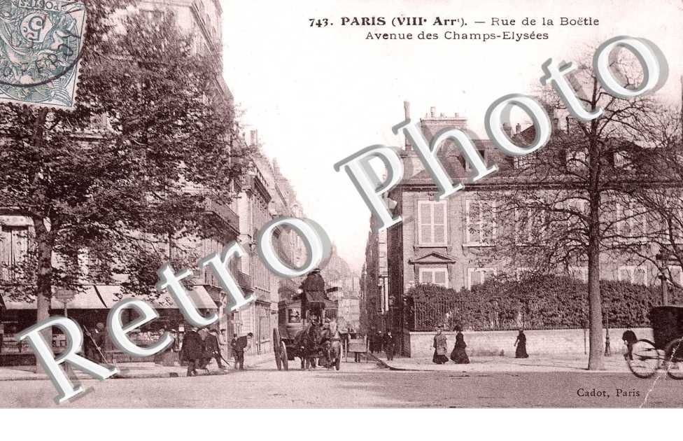 RUE DE LA BOETIE avenue des champs Elysees