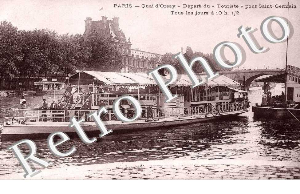 Quai d&#039;Orsay, Depart du "Touriste" pour Saint Germain