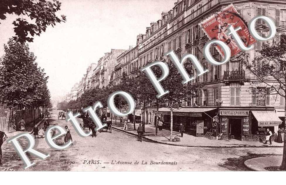 photo ancienne village L AVENUE DE LA BOURDONNAIS 75 PARIS 07