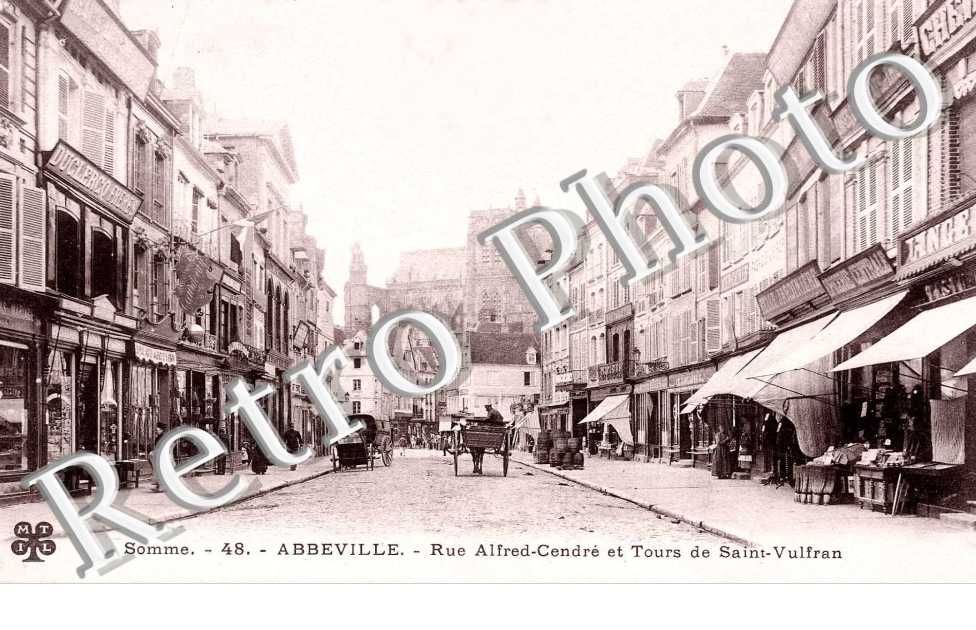 Rue Alfred Cendre et Tours de St Vulfran