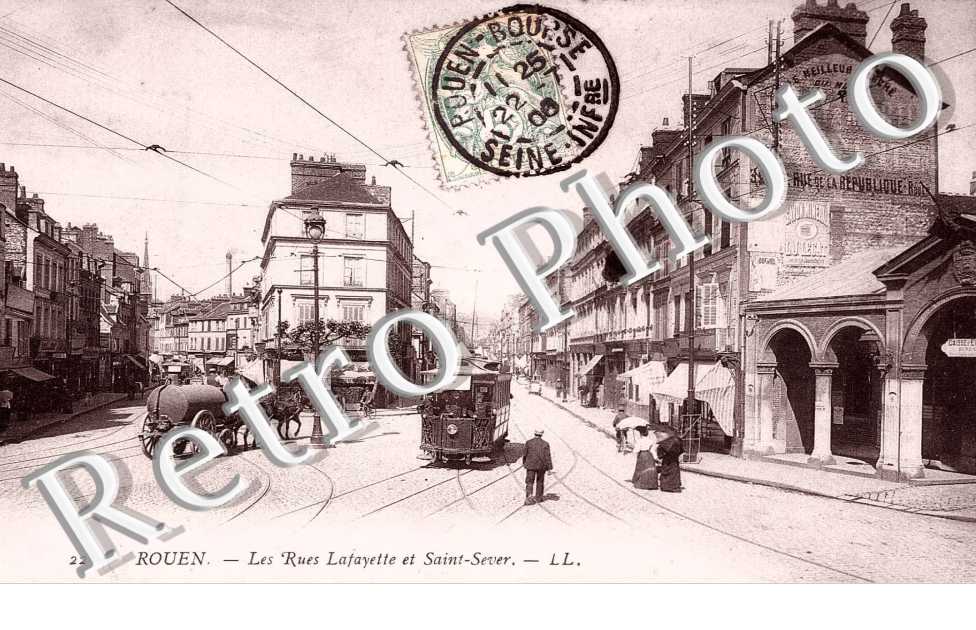 les rues Lafayette et Saint Sever