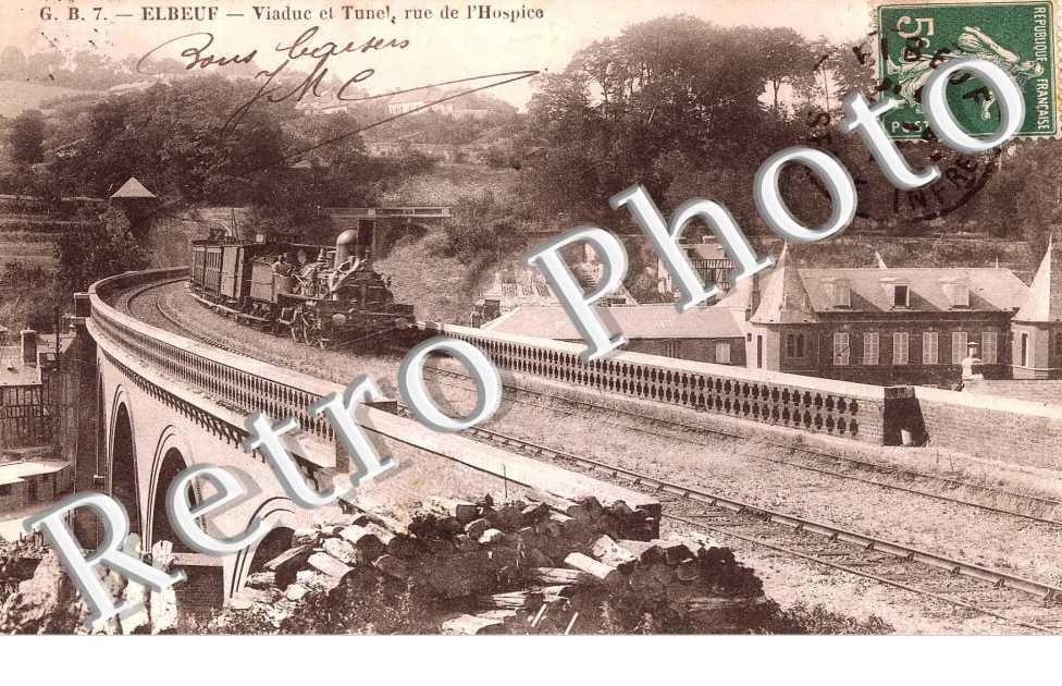 Viaduc et tunnel - rue de l&#039;hospice - train