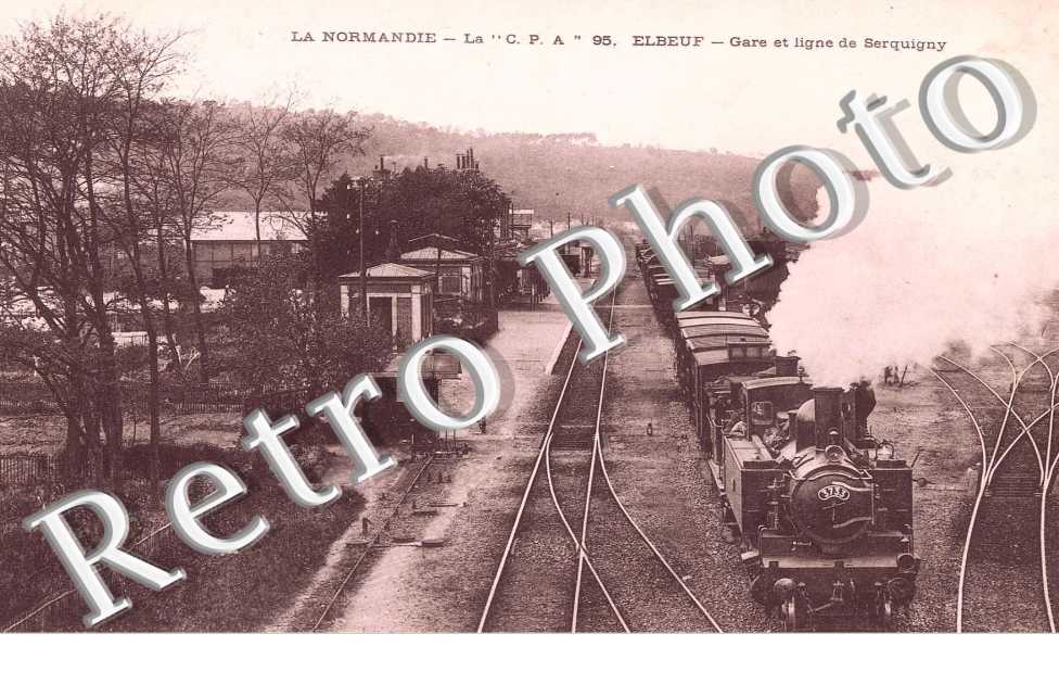 Gare et ligne de Serquigny - locomotive