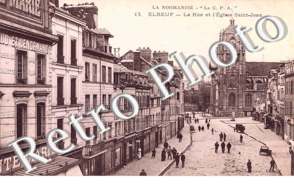 La Rue et l&#039;Eglise  Saint Jean
