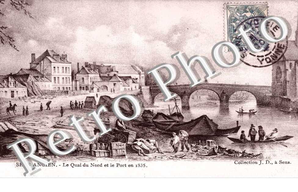 LE QUAI DU NORD ET PORT EN 1835