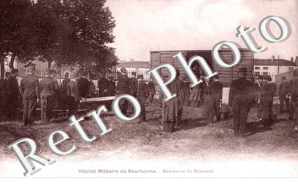 hopital militaire, manoeuvre du brancard