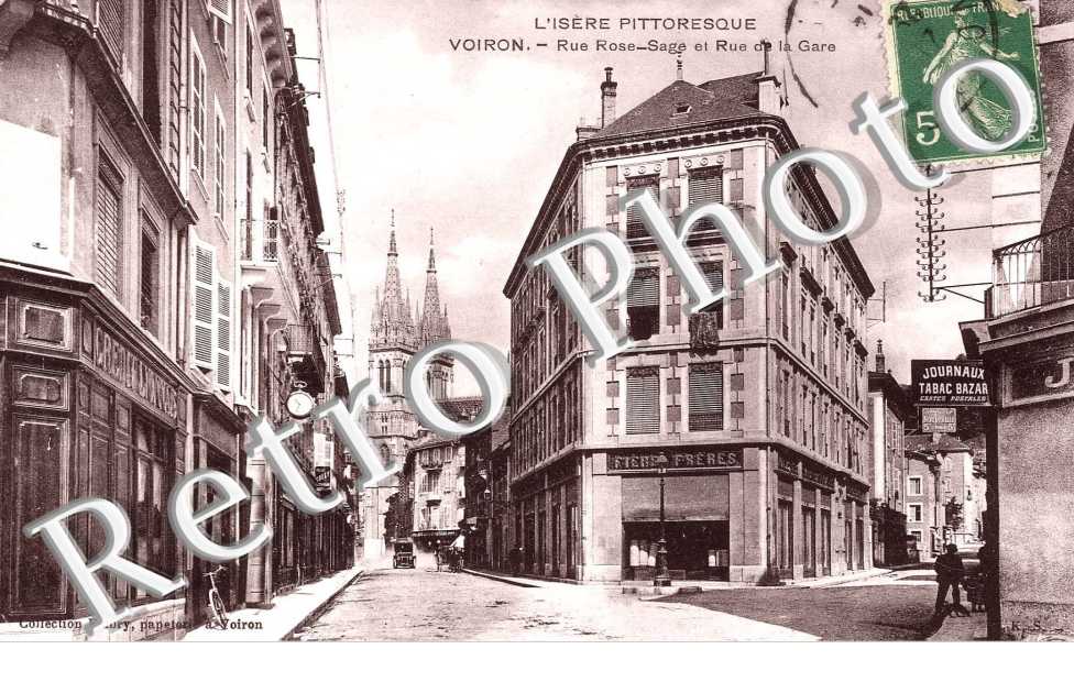 rue Rose Sage et la rue de la gare