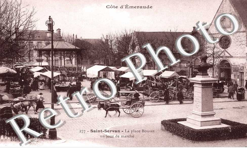 la place Bouvet un jour de marche