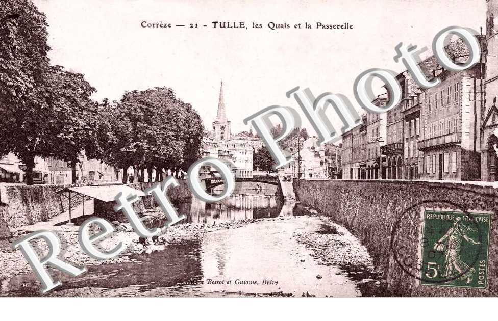 CPA – L'Oise : le pont et la crue