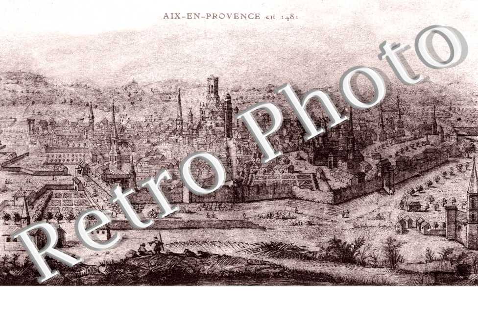 aix en provence en 1481 (dessin)