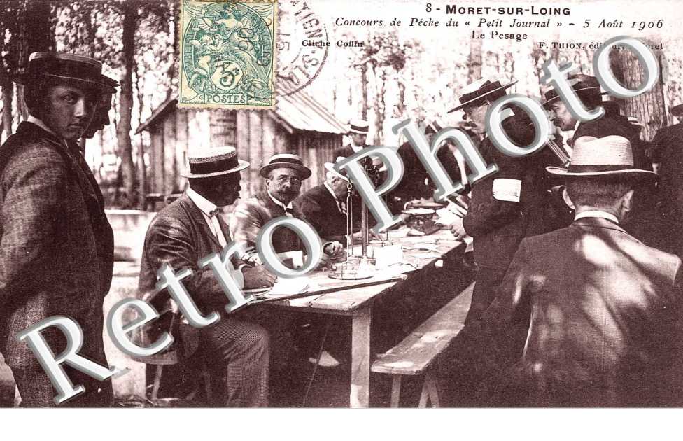 CONCOURS DE PECHE DU PETIT JOURNAL Le pesage -  5 aout 1906