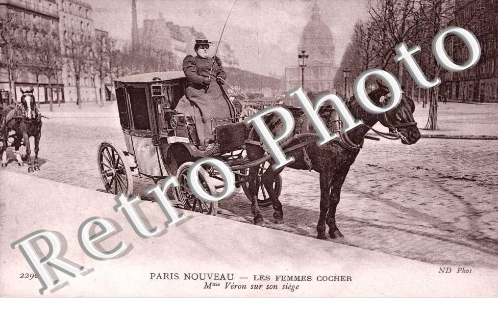 Les femmes cocher MADAME VERON ET SON SIEGE