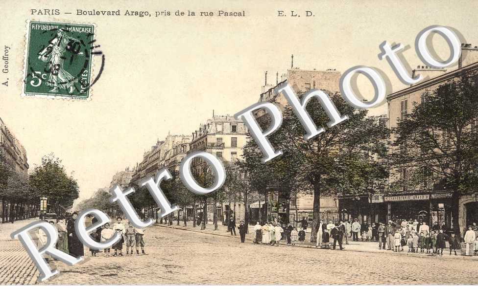 Boulevard Arago, pris de la Rue Pascal