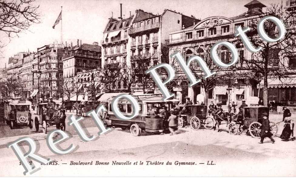boulevard  BONNE NOUVELLE ET le theatre du Gymnase
