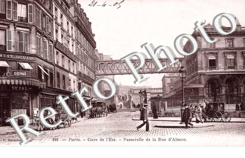 PASSERELLE DE LA RUE D&#039;ALSACE Gare de l&#039;Est