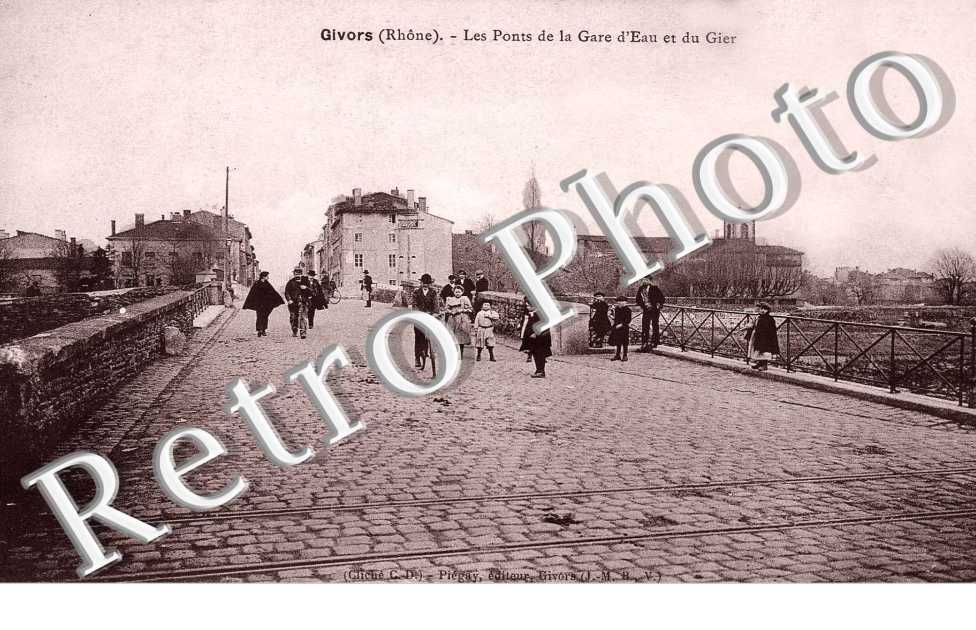 Les ponts de la gare d'Eau et du Gier (couleur)