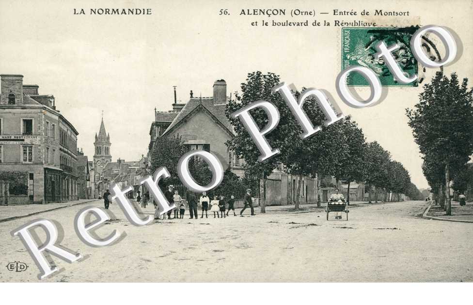 Entree de Montsort et le Boulevard de la Republique