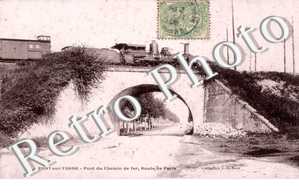 pont du chemin de fer, route de Paris