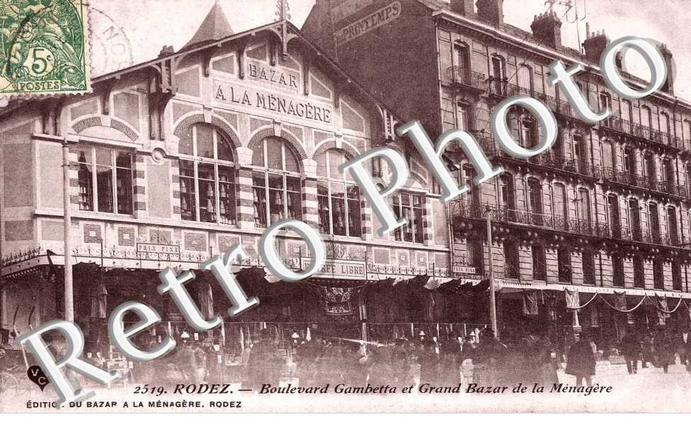 Boulevard Gambetta et grand Bazar de la menagere