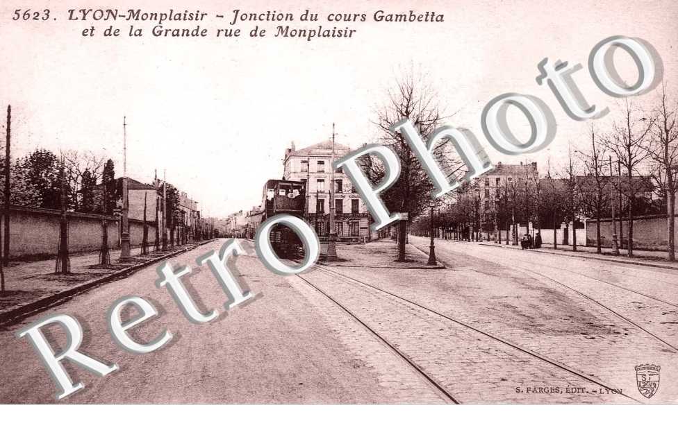 Lyon-Monplaisir  Jonction du cours Gambetta et de la grande rue de Monplaisir