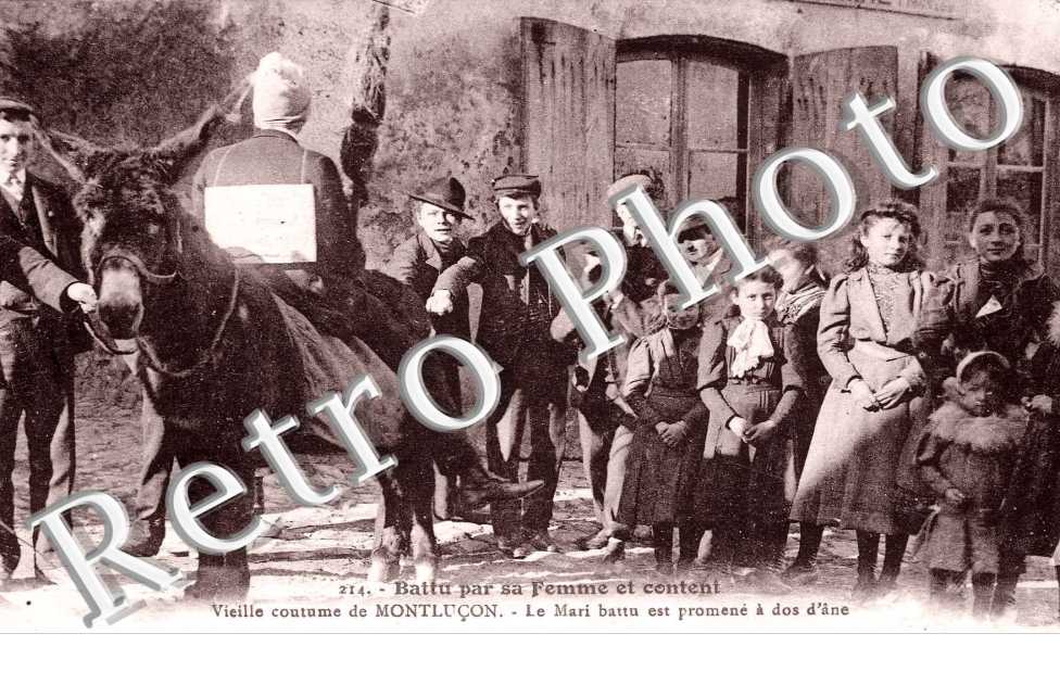 Battu par sa femme et content Vieille coutume de Montlucon 