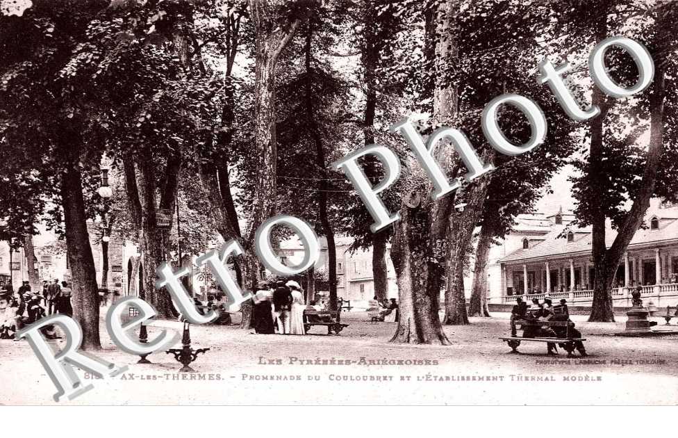 promenade de Couloubret et l&#039;etablissement thermal modele