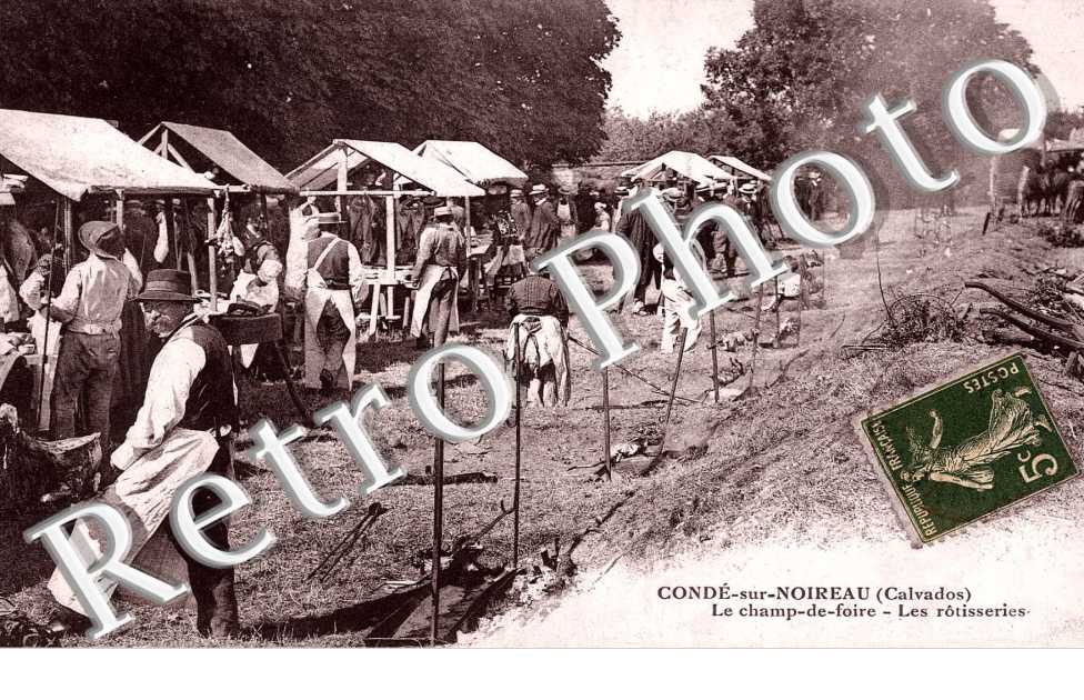 le champ de foire, les rotisseries