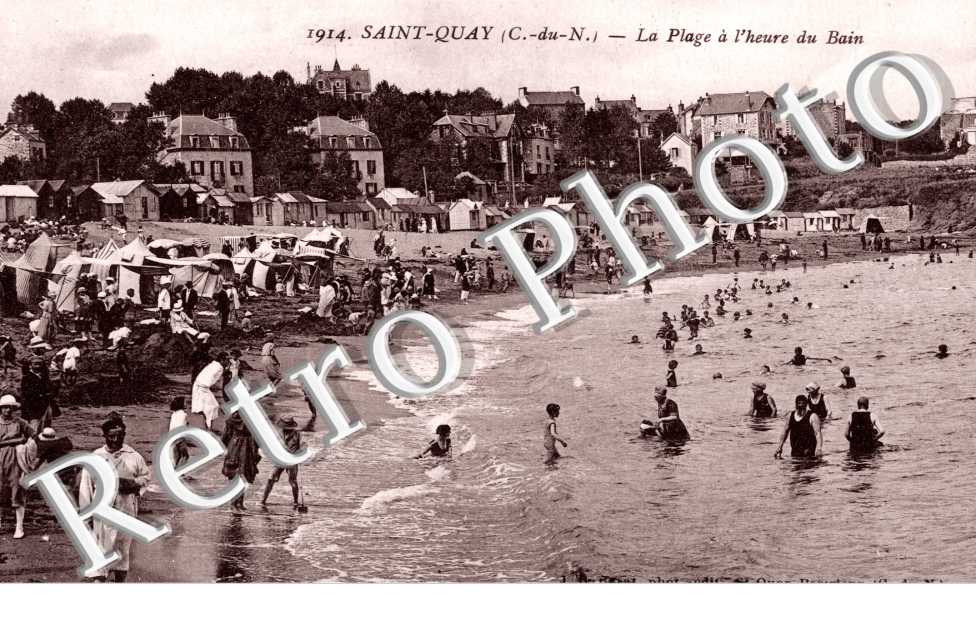 la plage a l'heure du bain