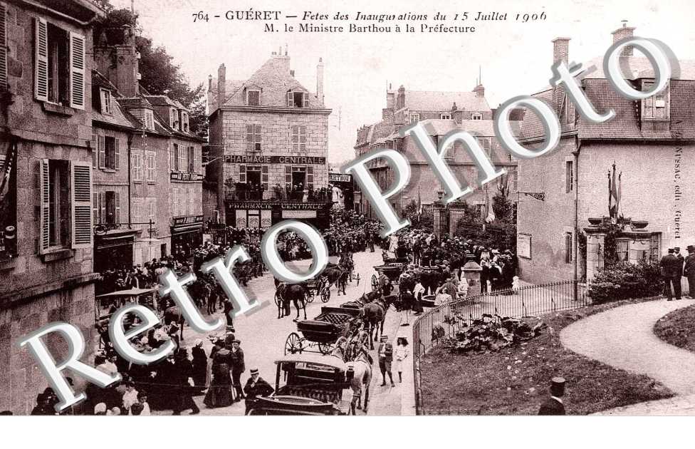 fetes des inauguration du 15 juillet 1906 M. le ministre Barthou a la prefecture