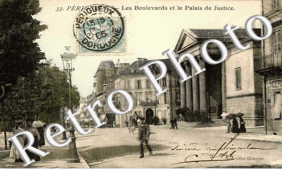 Boulevards et palais de Justice