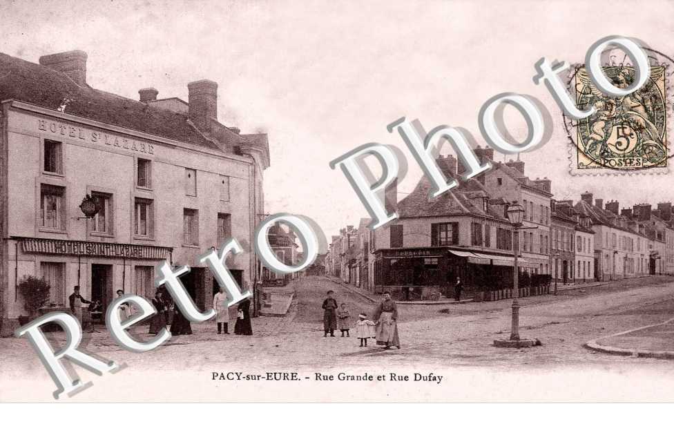Pacy sur Eure - rue Grande et Rue Dufay