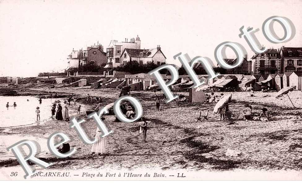 Plage du Fort a l&#039;heure du bain