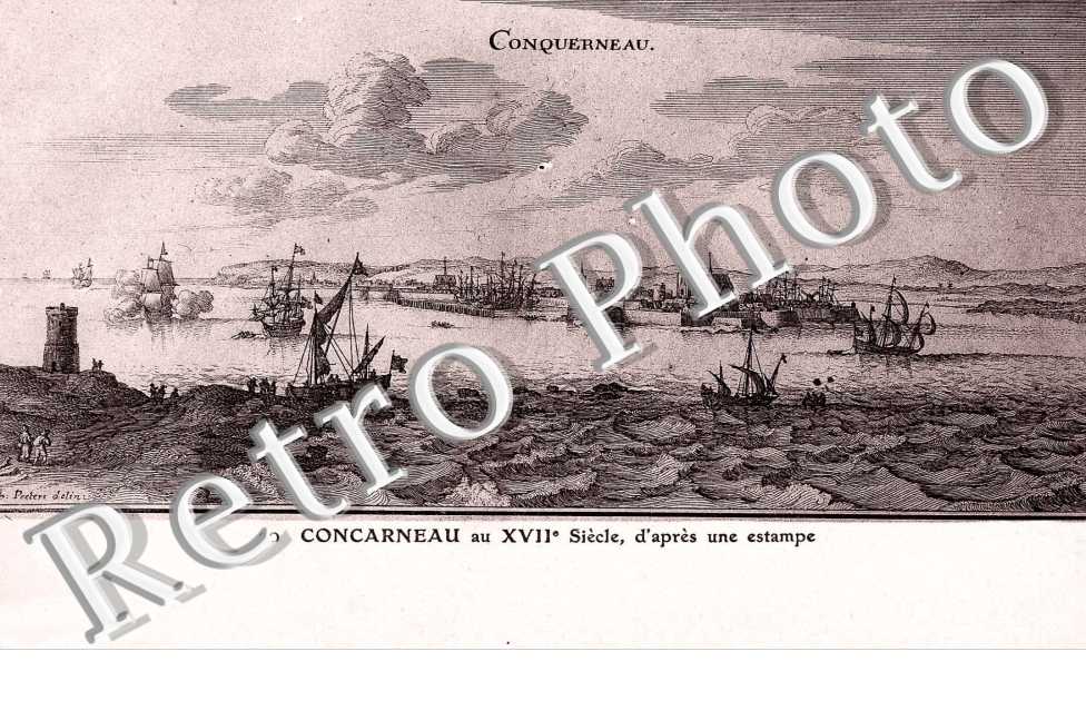Concarneau au XVIIe siecle, d&#039;apres une estampe