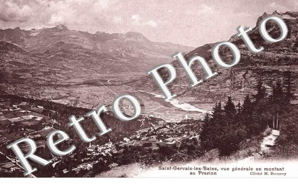 vue generale aerienne en montant au Prarion