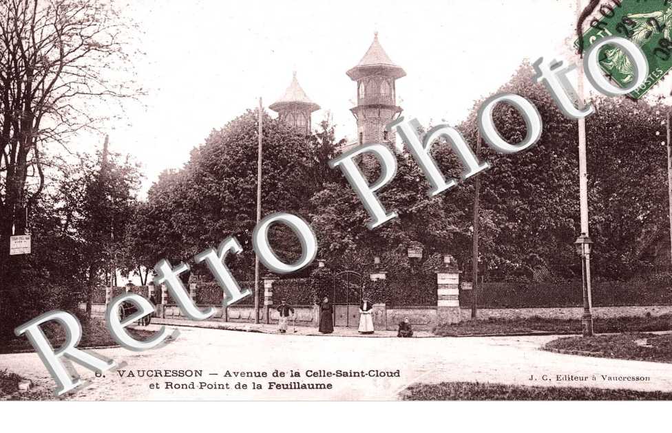 AVENUE DE LA CELLE SAINT CLOUD et rond point de la Feuillaume